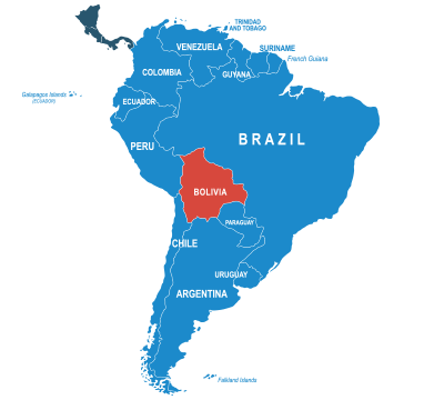 Parcel delivery to Bolivia