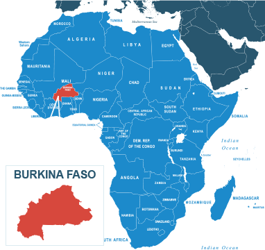 Parcel delivery to Burkina Faso
