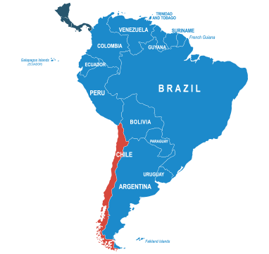 Parcel delivery to Chile
