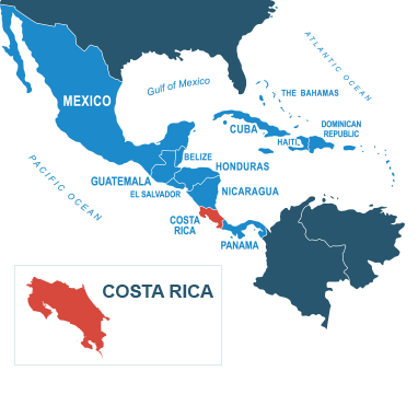 Parcel delivery to Costa Rica