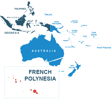 Parcel delivery to French Polynesia