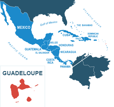 Parcel delivery to Guadeloupe