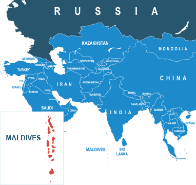 Parcel delivery to Maldives