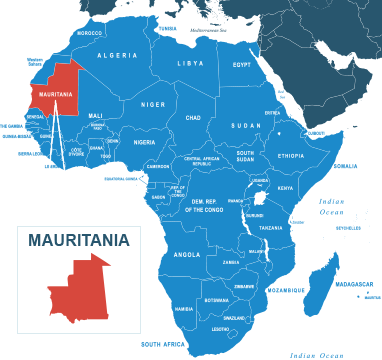 Parcel delivery to Mauritania