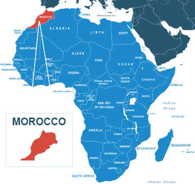 Parcel delivery to Morocco