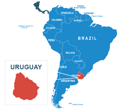 Parcel delivery to Uruguay