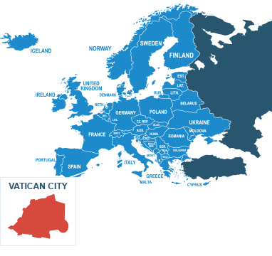 Parcel delivery to Vatican City