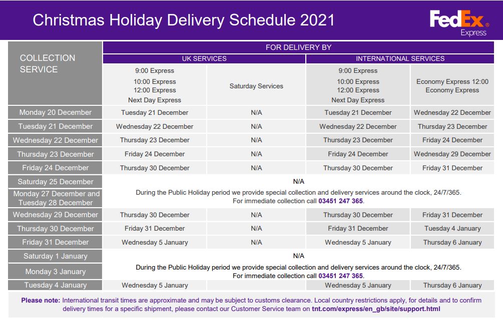 Tnt Christmas Lineup 2022 Christmas Delivery Schedule