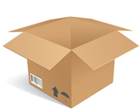 Open parcel box