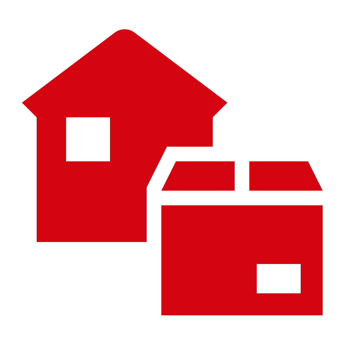 House and parcel icon