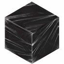 Parcel wrapped in black plastic