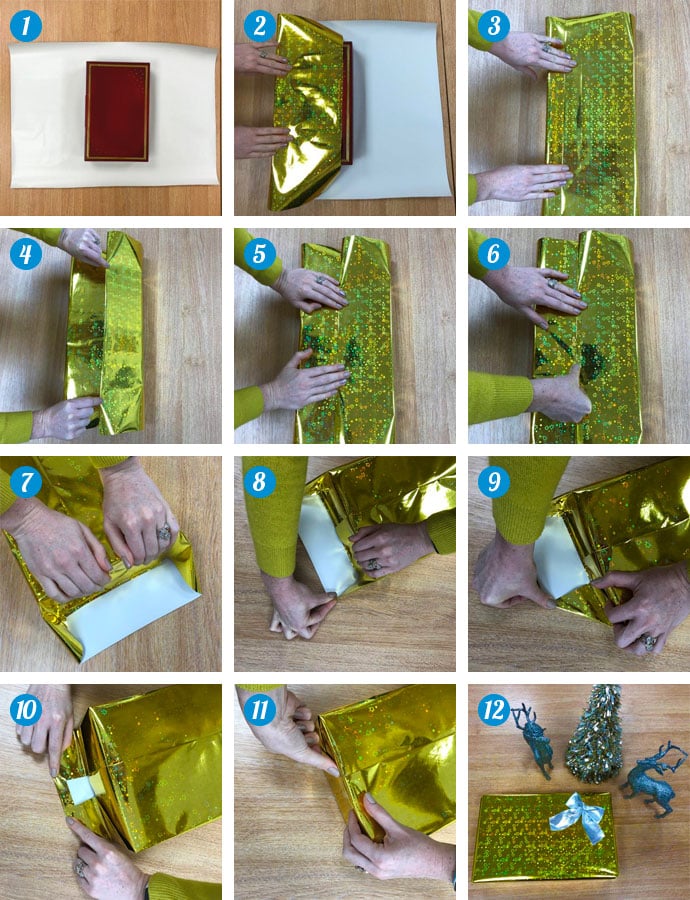 Step-by-step guide to wrapping a present