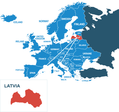 Pallet delivery to Latvia