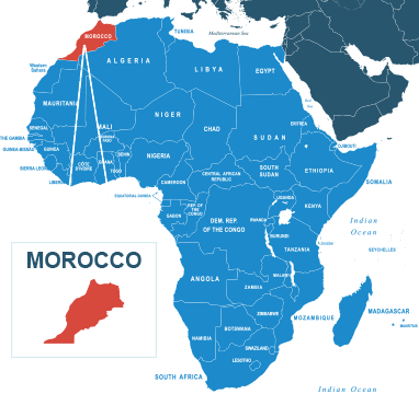 Parcel delivery to Morocco